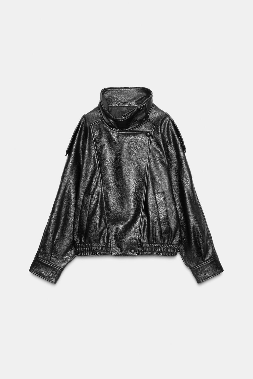 FAUX LEATHER JACKET