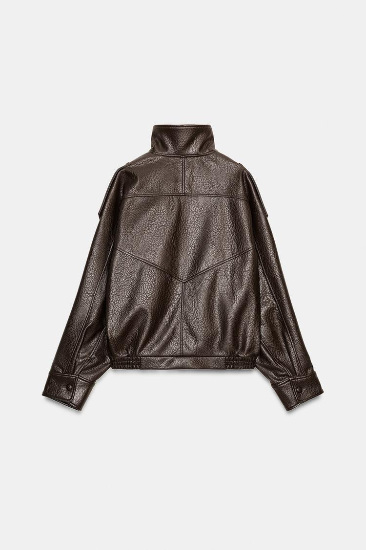 FAUX LEATHER JACKET