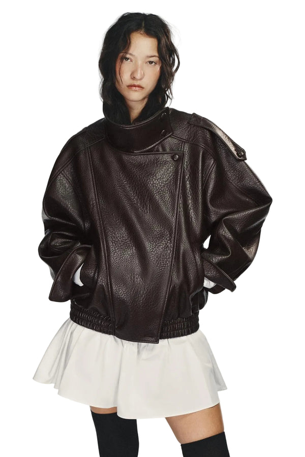 Faux Leather Jacket