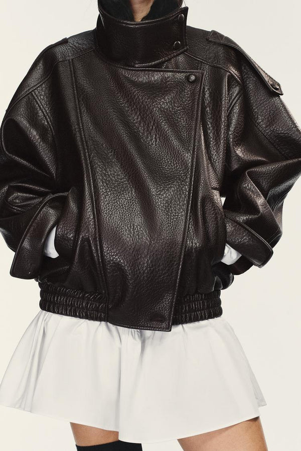 Faux Leather Jacket