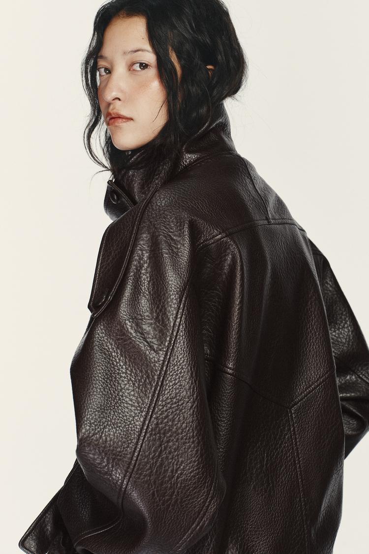 Faux Leather Jacket