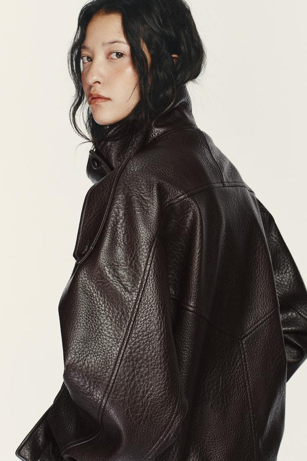Faux Leather Jacket