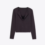 Lace Combination Jacket And Top