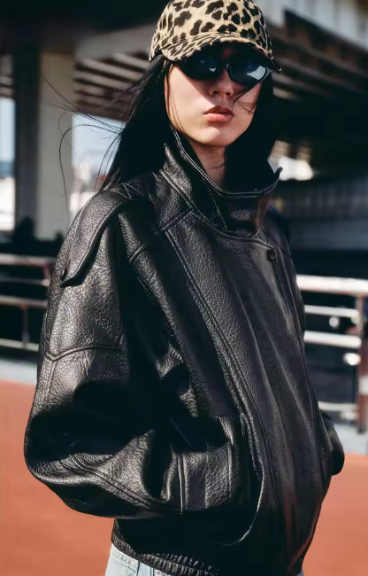 Faux Leather Jacket