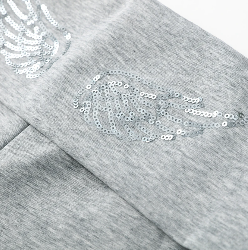 ANGEL WING SEQUINED SWEATSHIRT AND PANTS