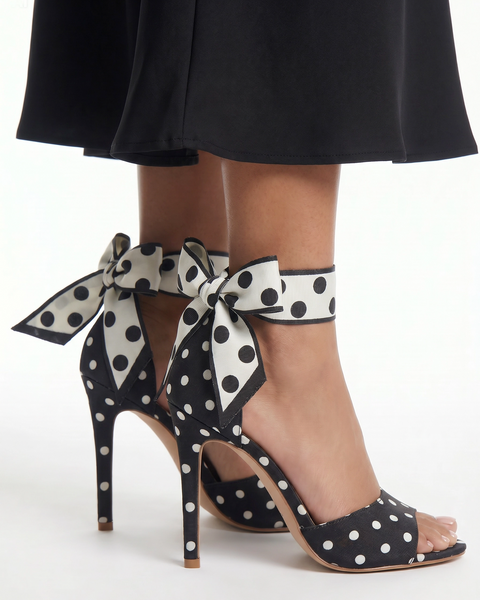 Polka Bow Heel