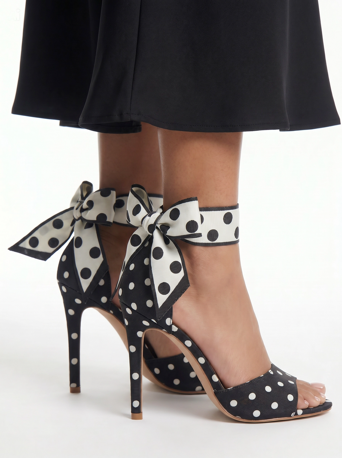 Polka Bow Heel
