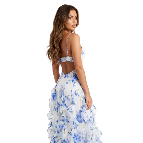 Angela Flower Maxi Dress