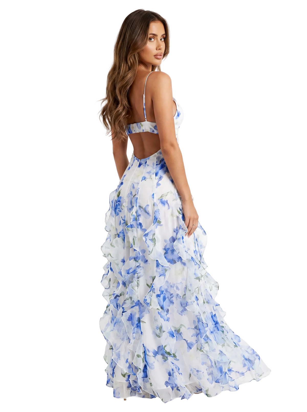 Angela Flower Maxi Dress