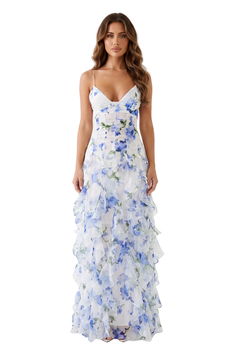 Angela Flower Maxi Dress
