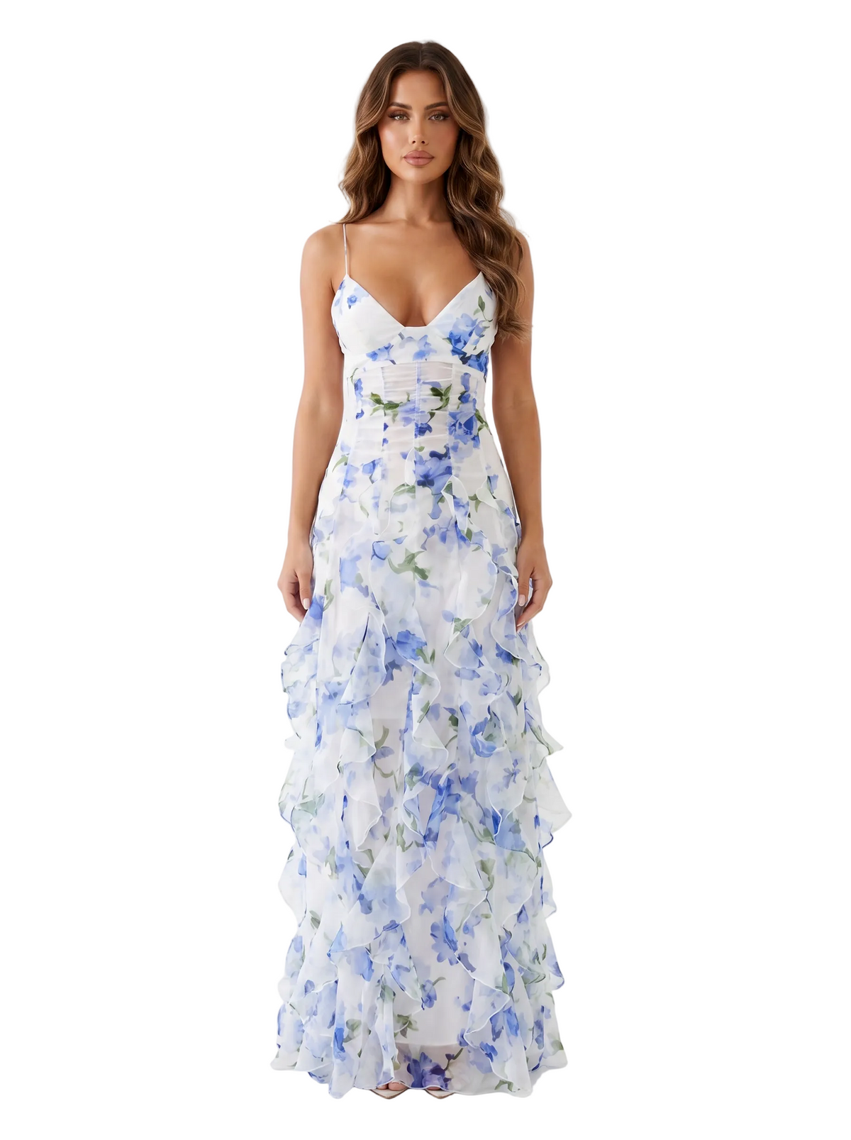 Angela Flower Maxi Dress