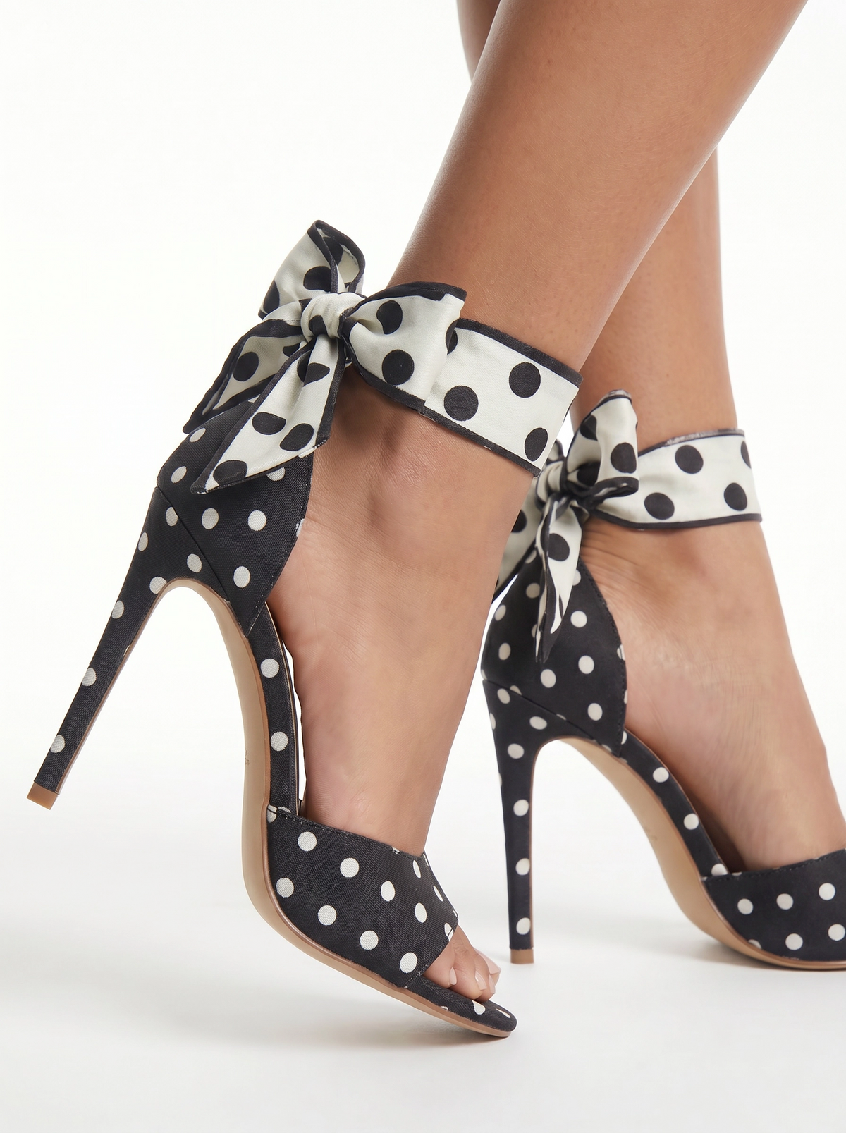 Polka Bow Heel