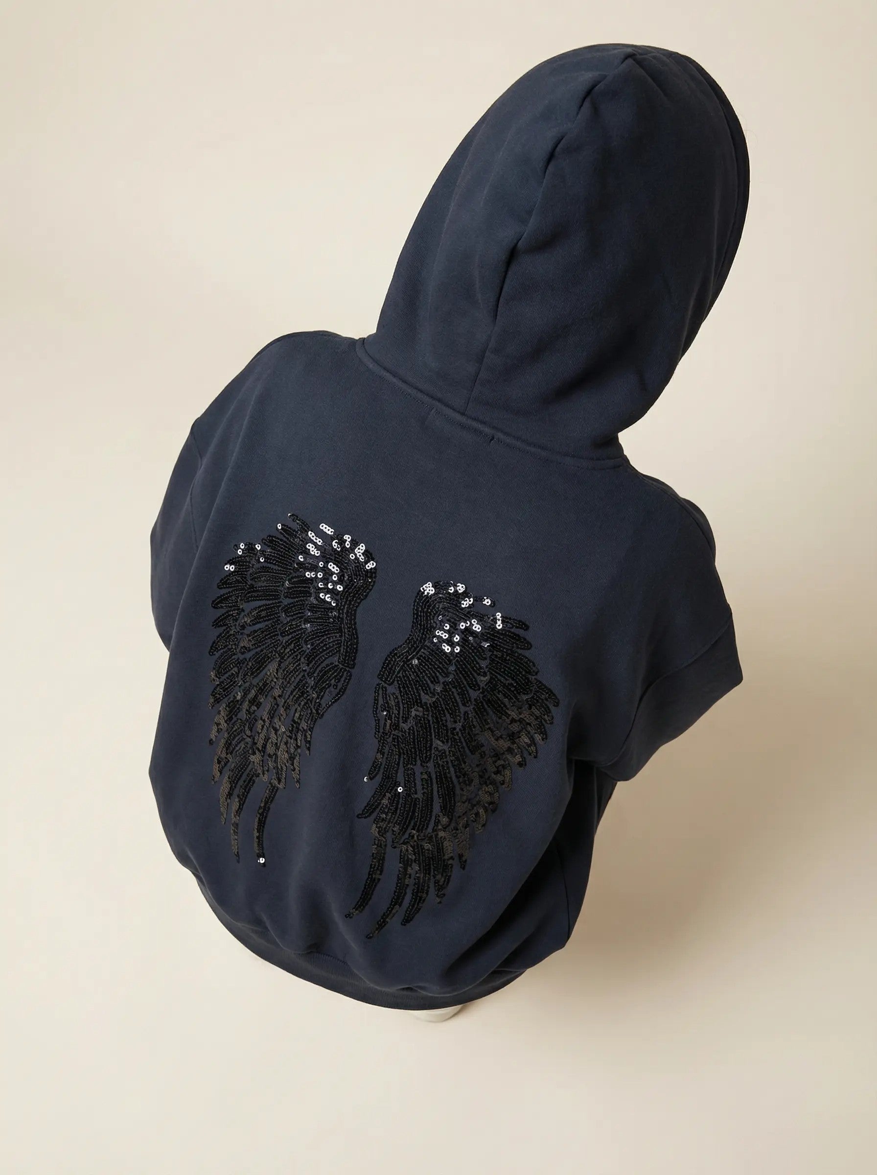 ANGEL WING SEQUINED SWEATSHIRT AND PANTS