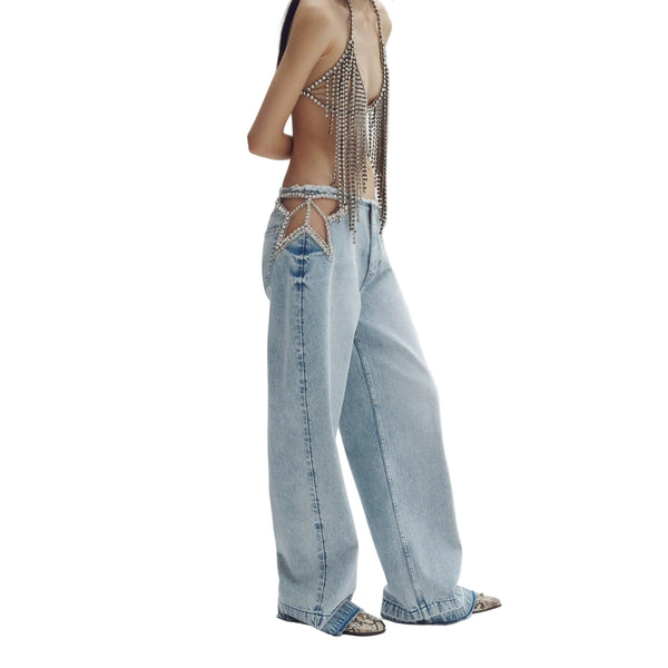 Crystal Baggy Jeans