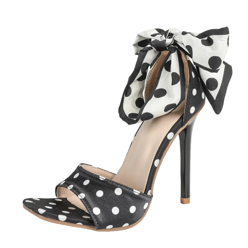Polka Bow Heel