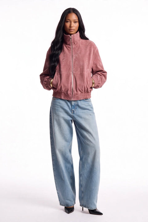 Rosa Bomberjacke
