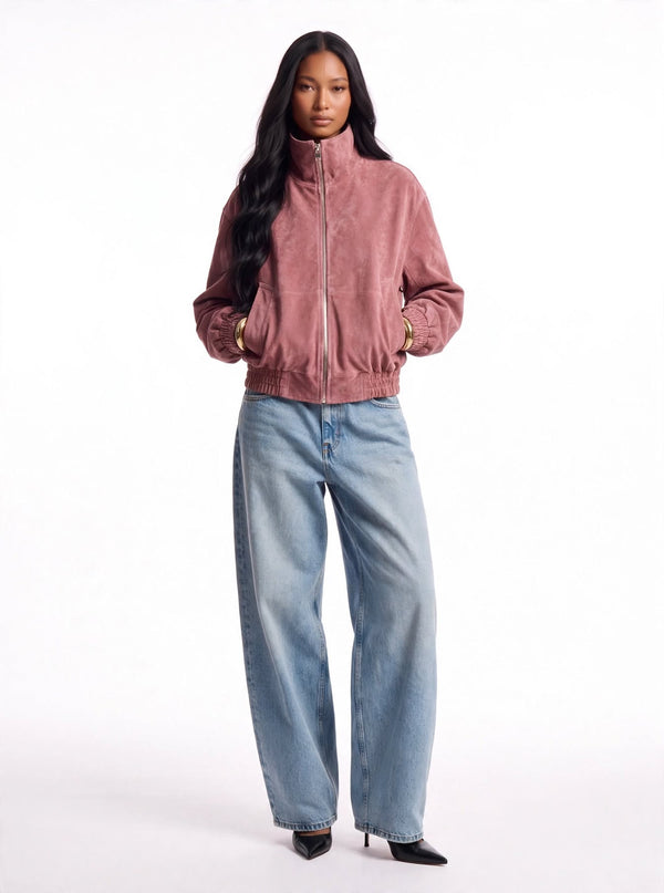 Rosa Bomberjacke