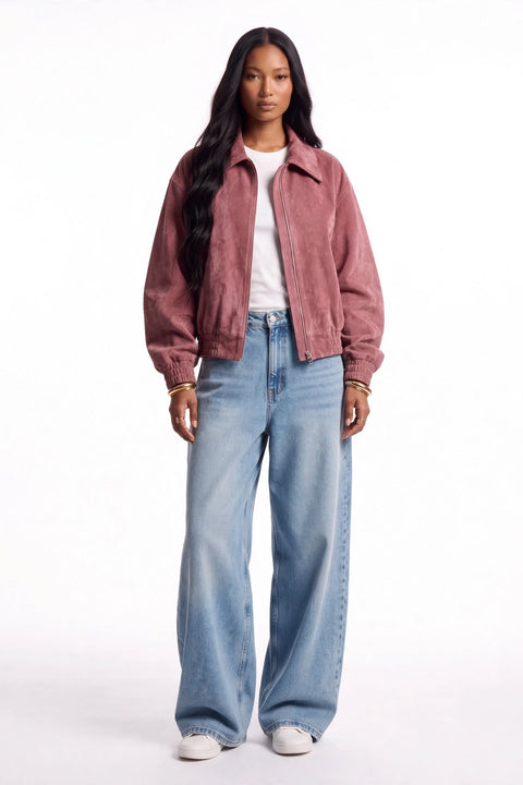 Rosa Bomberjacke
