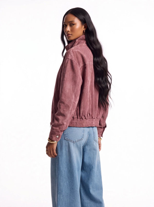 Rosa Bomberjacke
